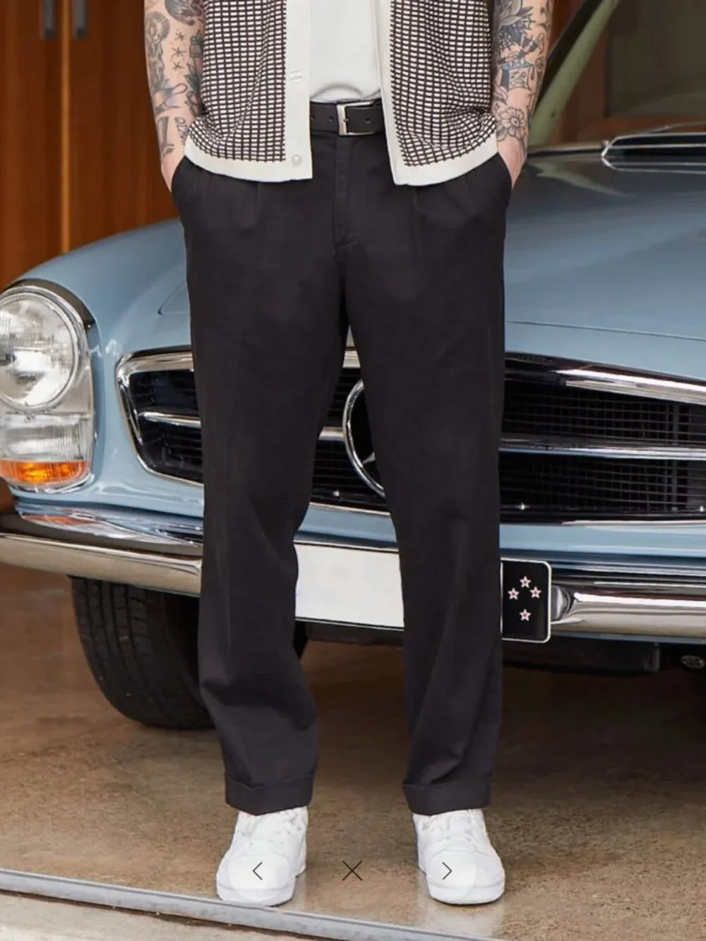 Casual Corduroy Pants for Men in Brown